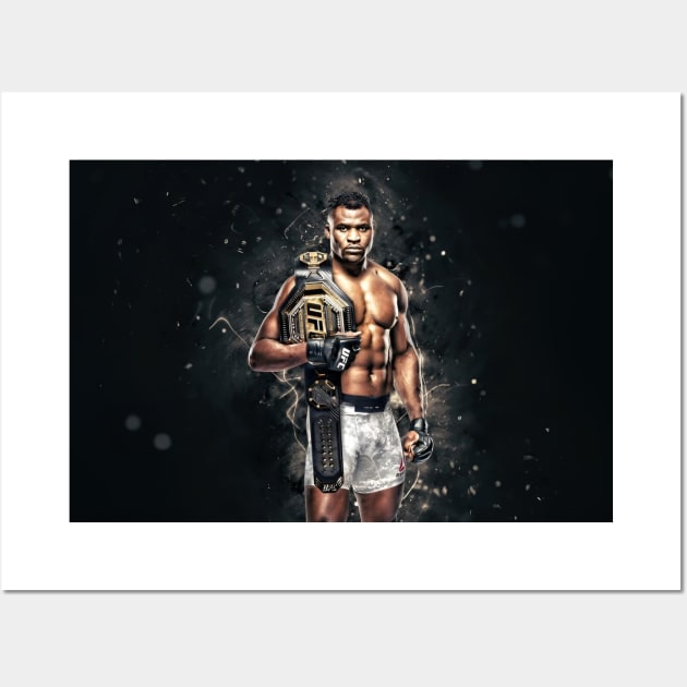 Francis 'The Predator' Ngannou Motivational Wall Art by Fit-Flex